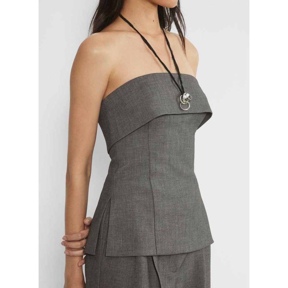 nwot Babaton Element tube top 4 heather charcoal